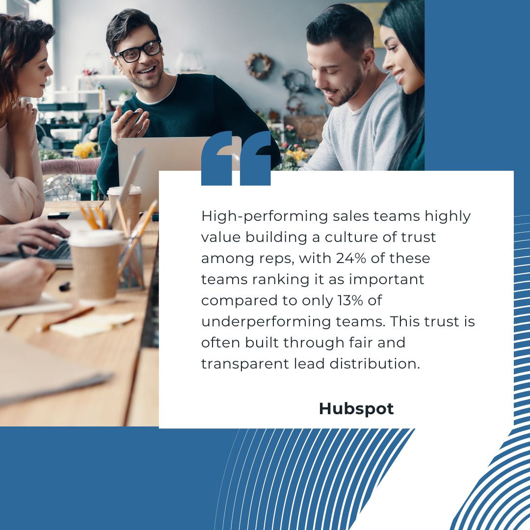 Quote from Hubspot on the topic of building a culture of trust among sales reps