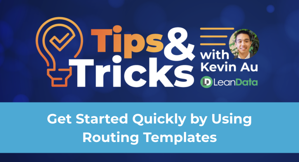 Get Started Quickly by Using Routing Templates