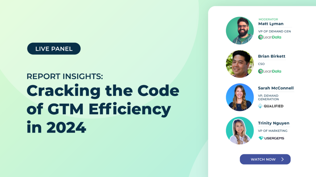 REPORT INSIGHTS: Cracking the Code of GTM Efficiency in 2024