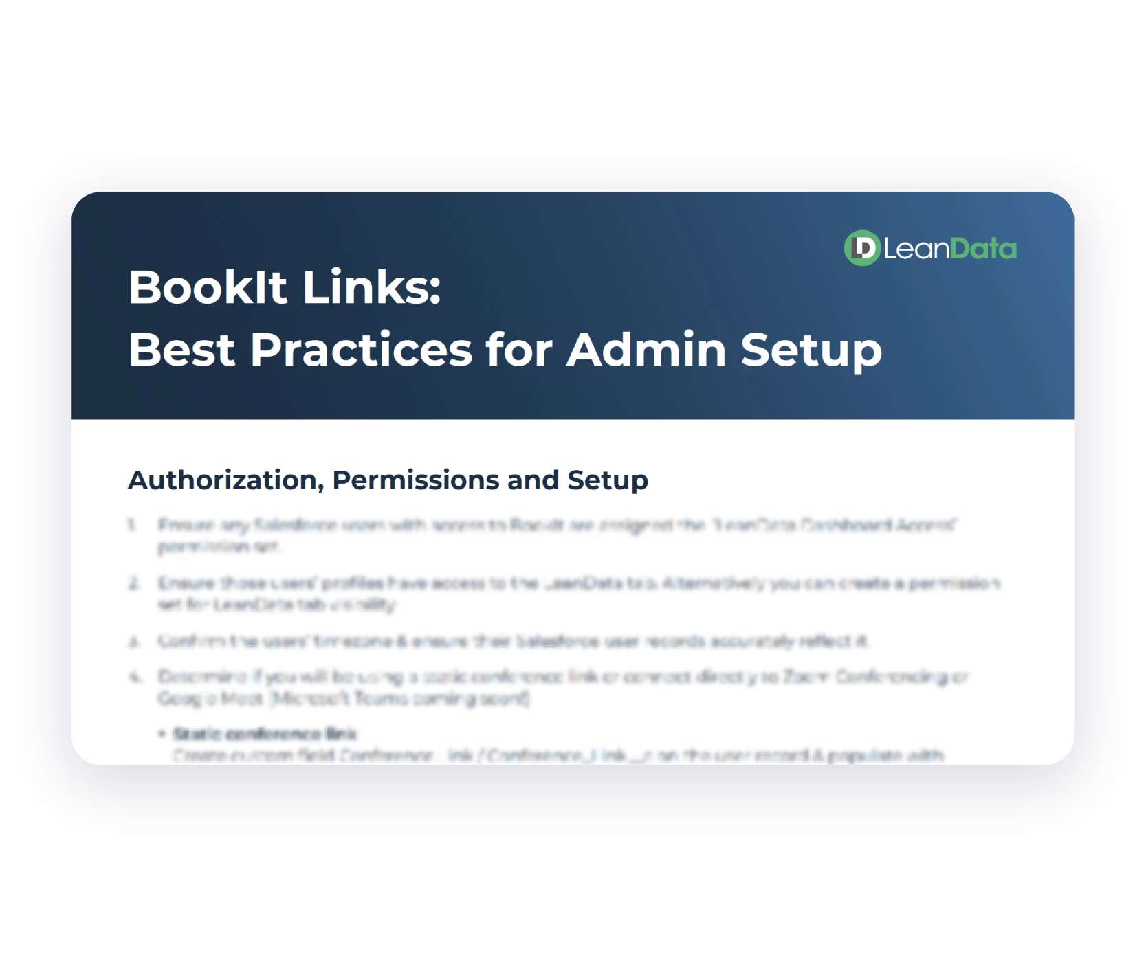 list of best practices for LeanData BookIt Links