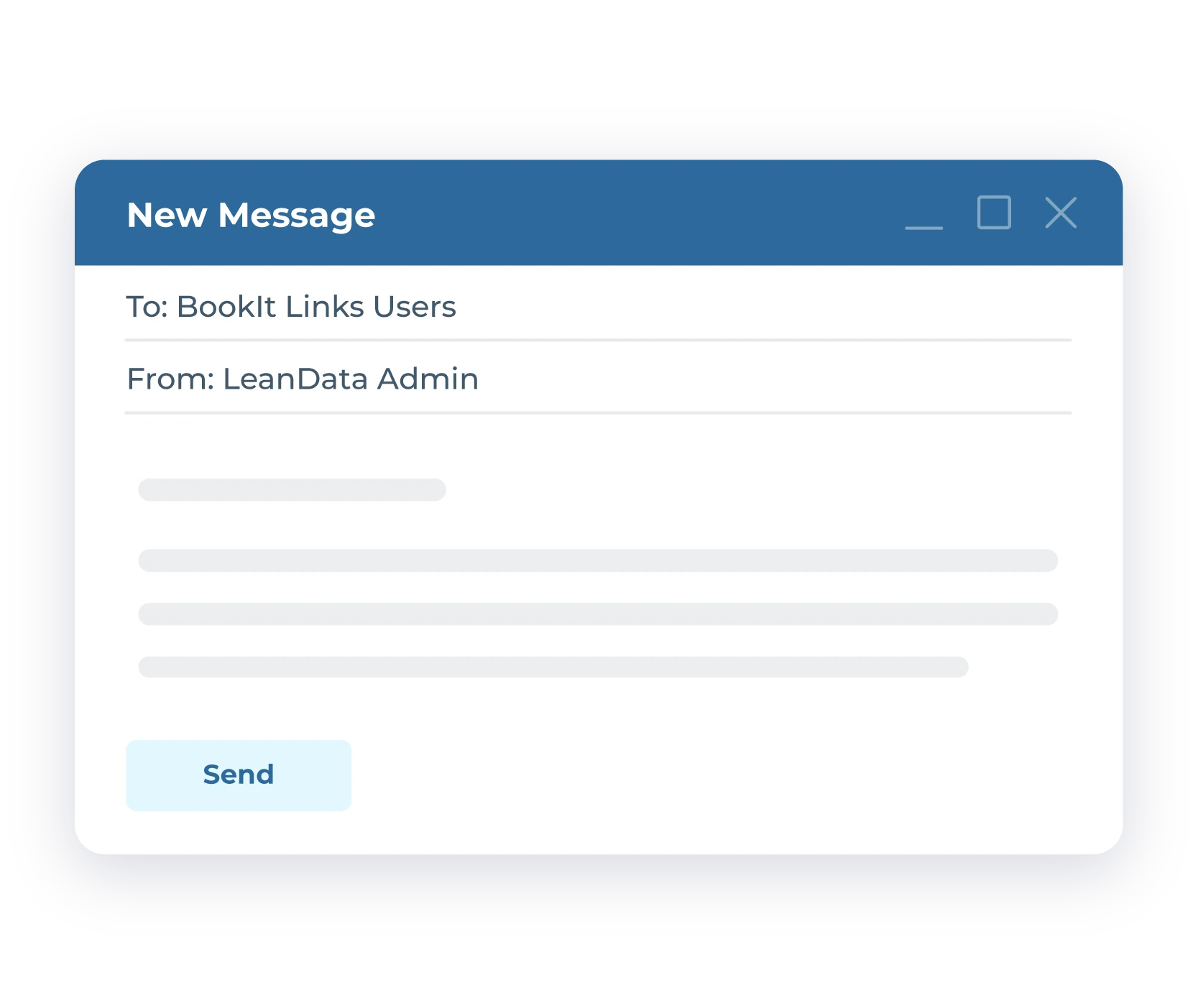 An automated email message sent from a LeanData admin