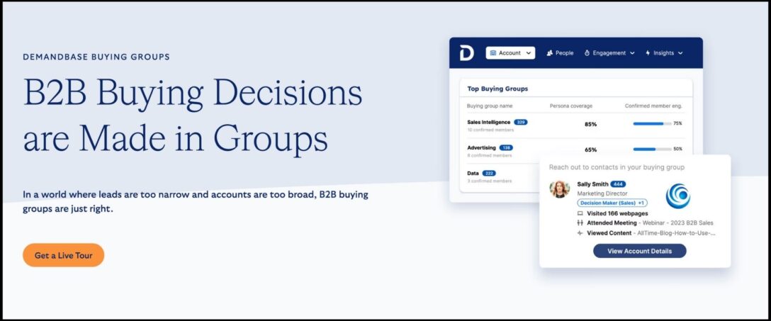 Buying Groups software offered by Demandbase SaaS